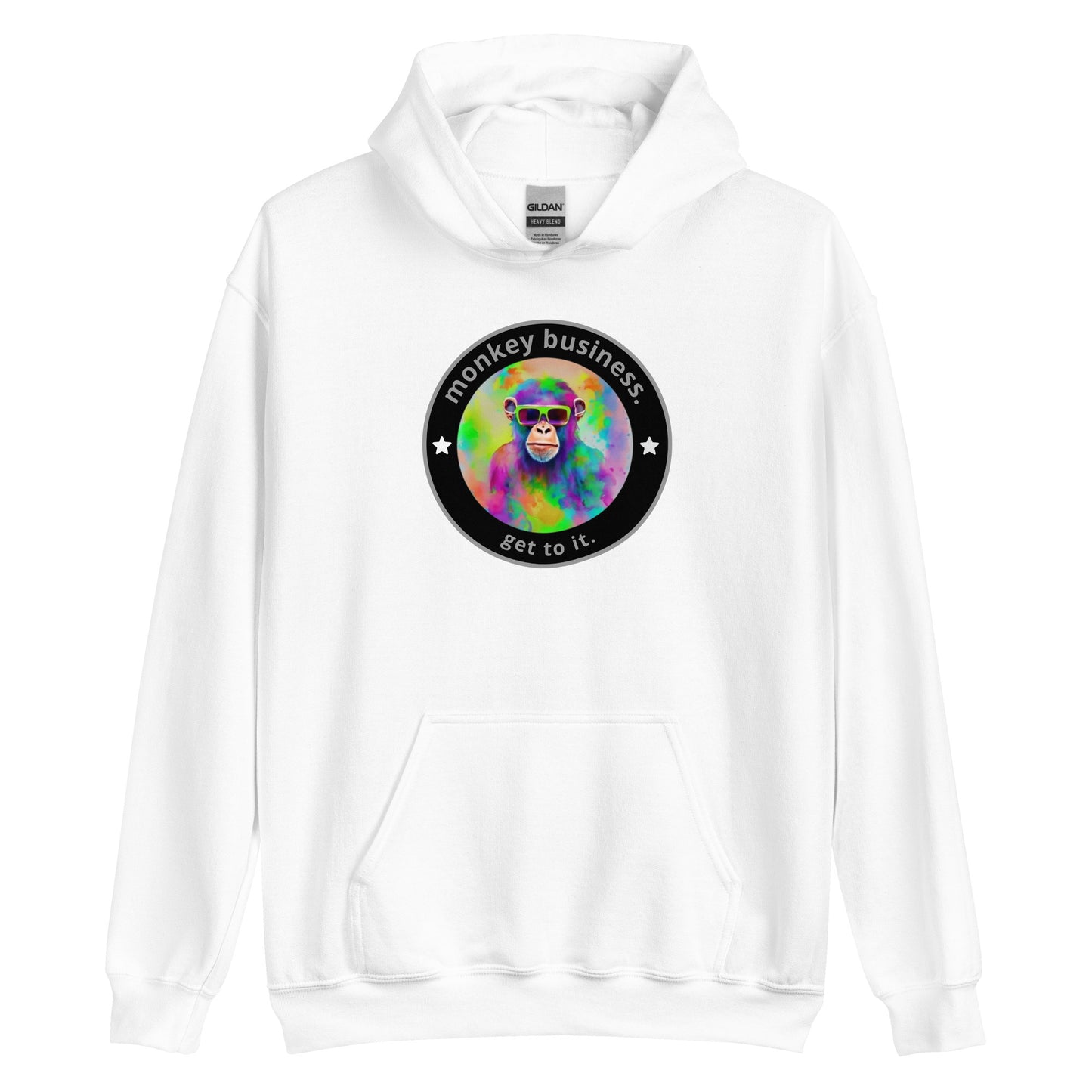 monkey business. get to it. hoodie