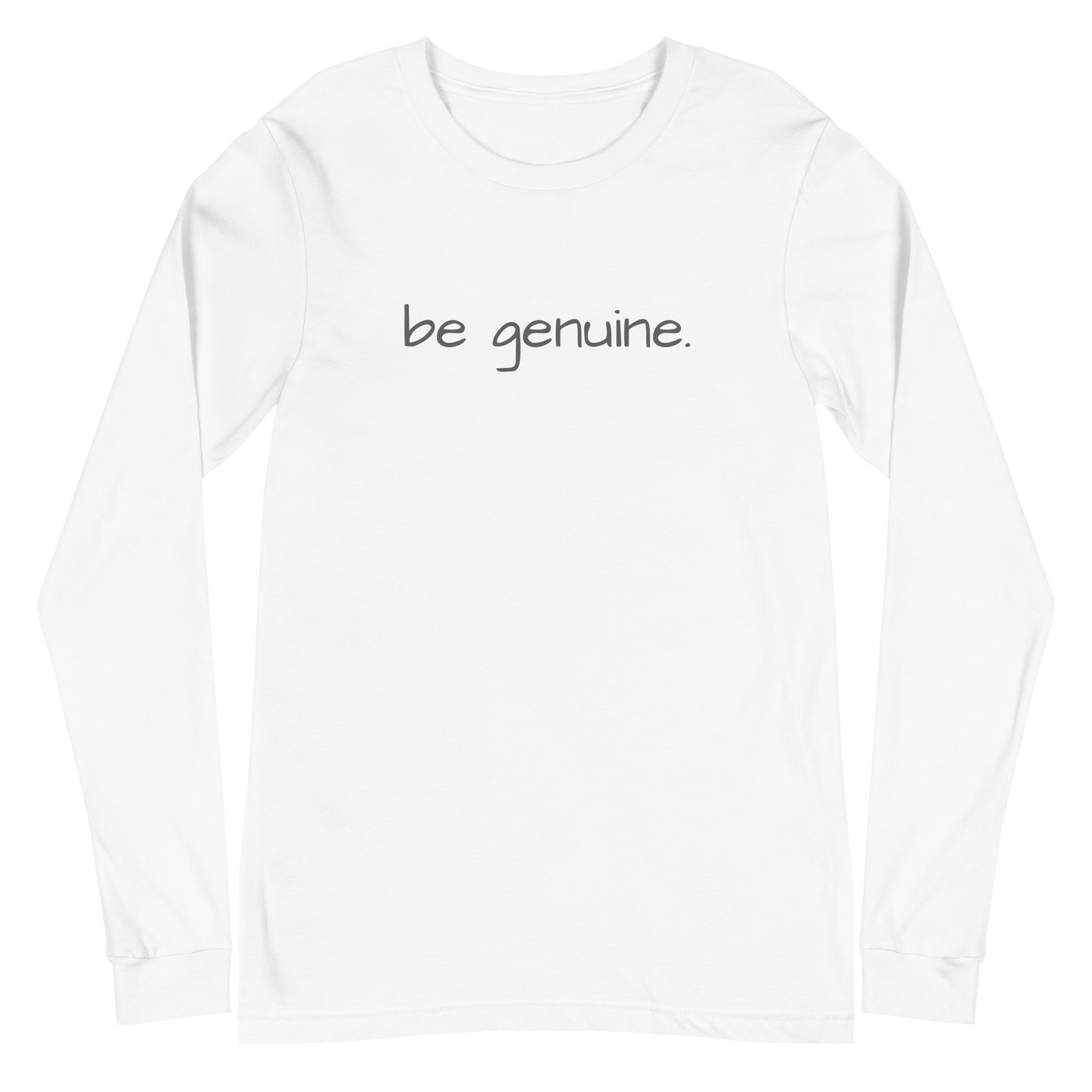 be genuine.